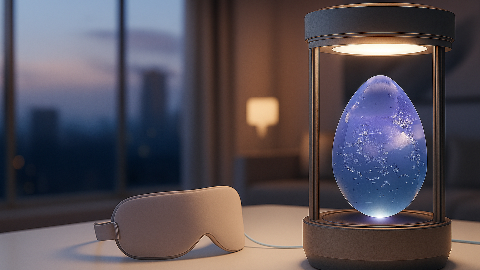 Dream Egg glowing inside Incubator