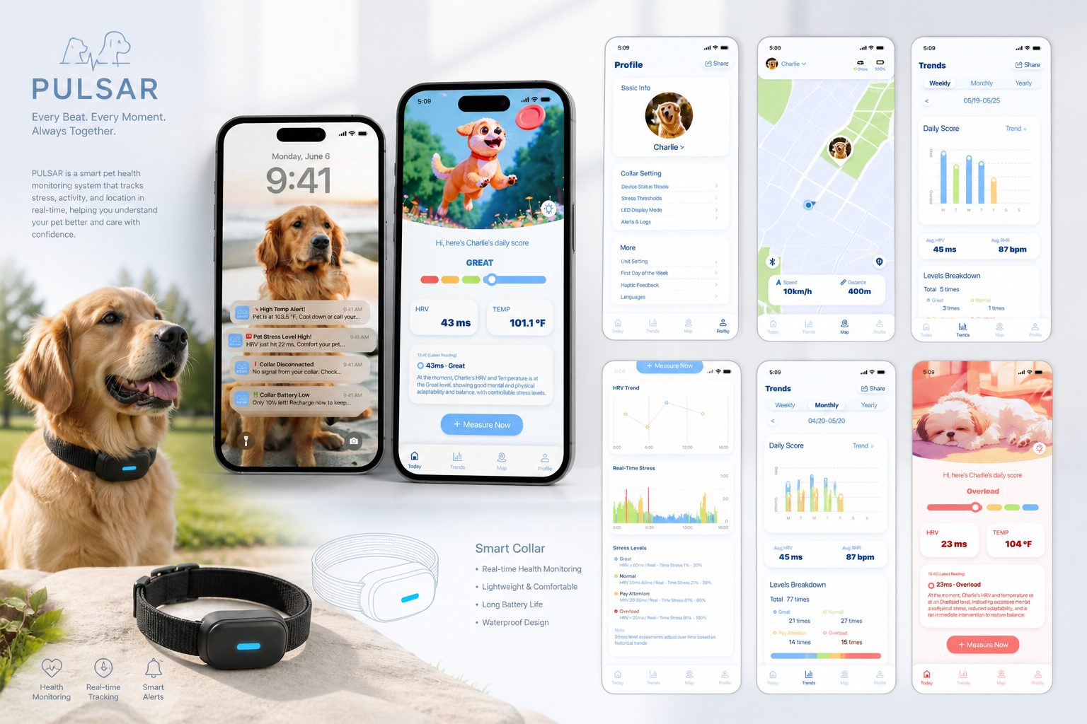PULSAR UI Mockups
