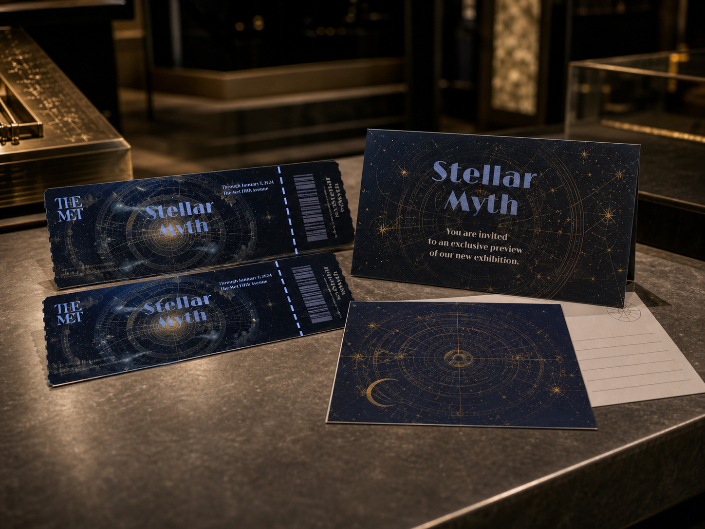 Stellar Myth Tickets and Invitations