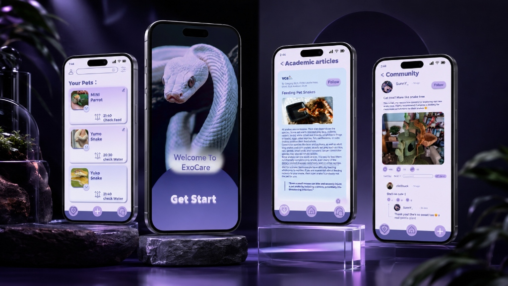 ExoCare Reptile Pet Care App