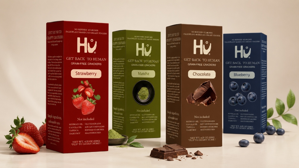 Hu Crackers Packaging
